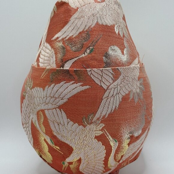 Vintage 9″ Hime Daruma Roly‑Poly Wedding Doll - Princess Daruma in Glass Dome - Picture 8 of 16